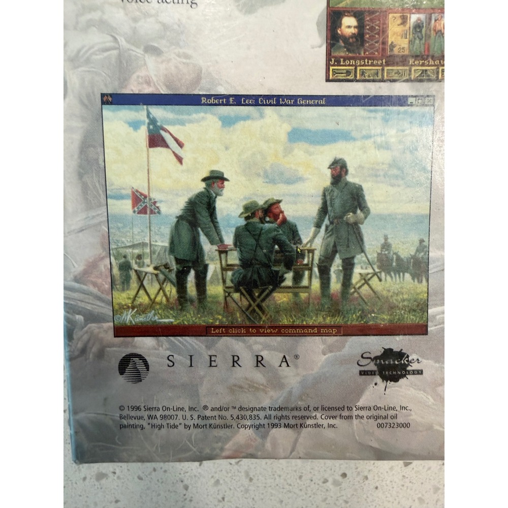 Sierra Civil War‎ General PC Game Win 95 3.1 New Vintage Strategy Retro Big Box - Picture 5 of 9